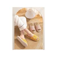 Zapatillas de lino antideslizantes para hombre y mujer, zapatos transpirables, planos de cáñamo de algodón cómodos, informales, para el hogar y el dormitorio - details 6
