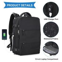 【MOCHILA DE CABINA 2025 】 45 × 36 × 20cm - Cumple Normativas de Aerolíneas | Carga USB | Antirrobo | Zapatos para compartentiento | ¡Tú Aliada en Vuelos - details 1