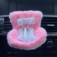Bonito asiento de seguridad para muñeca de coche, resistente con cinturón de seguridad, modelo de silla de dibujos animados, fácil de instalar, ambientador anticaída, Clip de ventilación para viaje - details 1