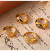 Los anillos de lujo de desplazamiento de moda con las incorporaciones de Diamantes de Colores, Maple de Titanium, Joyas Clásicas y exquisitas de anillos de pendientes para Mujeres - details 12