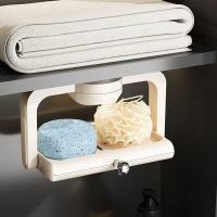 Caja de jabón giratoria con ventosa estilo crema, soporte para jabonera no perforado montado en la pared, estante de almacenamiento de jabón extraíble impermeable - details 9