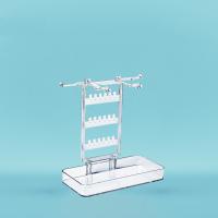 Estante de joyería de escritorio transparente con Base, soporte organizador para collares colgantes, bandeja de almacenamiento desmontable creativa - details 3