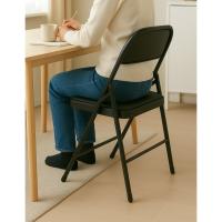 Silla Metálica Acolchada Plegable 80x46x46 cm |   Ideal para el Hogar y Eventos |   Paquete 2/4uds - details 1