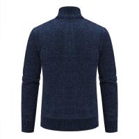 Cárdigans de otoño e invierno, suéteres con cuello levantado para hombre, suéteres de chenilla, prendas de vestir exteriores, ropa de hombre - details 12