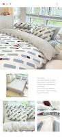 Juego de Ropa de Cama de Algodón Puro de Alta Calidad para el Hogar con Funda de Edredón de Manga Reina 100% Algodón Amigable con la Piel con Sábanas y Fundas de Confort - details 33