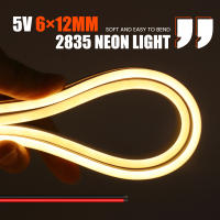Tira de luces LED de neón de 5V de CC, señal de neón, cuerda de silicona impermeable, lámpara Flexible, 2 pines con cable de decoración del hogar, 3000k, 4000k - details 6