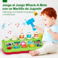 Juguetes Niños 1 Año Pop Up Animales Juguetes Bebes 9 12 18 Meses, Juguetes Montessori con Música y Sonidos, Juguetes Educativos Precoz para Niños 1 2 3 Años ar Old Boys Girls Kids Toddlers, Pink - details 3