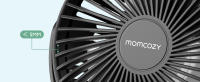 Ventilador portátil de 8000 mAh para cochecito, batería de 27 horas de duración, 360° ° Rotación, 4 velocidades, luz nocturna, silla de paseo con ventilador recargable por USB, viajes, dormitorio - details 1