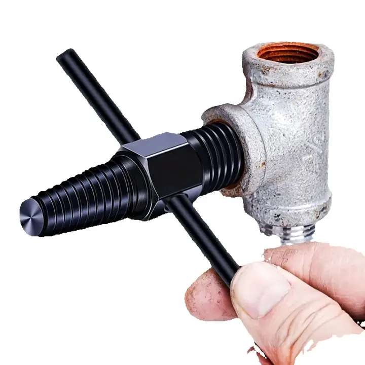 Herramienta de Extracción de Tornillos de Doble Uso para Tubos de Agua Removedor de Tornillos Rotados y Bolígrafos Dañados para Tubos de 1/2 y 3/4 Pulgadas Fácil de Usar - 1