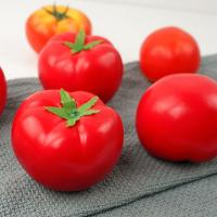 Mini adorno de tomate Artificial, modelo de tomate de simulación de plástico realista, artesanías, accesorios de verduras falsas, decoración del hogar, 5 uds. - details 14