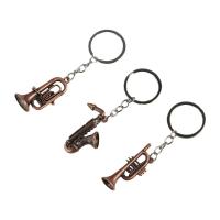 Mini juguetes de tendencia, Mini llavero de instrumentos, llavero de Metal de aleación de Zinc, saxofón, tres tipos, accesorios colgantes para coche - details 13