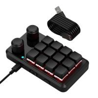 Perilla de teclado RGB para juegos, accesorio mecánico Hotswap, Macropad, programación Macro, personalizado, negro - details 0