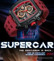 Reloj deportivo de carreras de lujo para hombre, esfera esqueleto de barril, resistente al agua, luminoso, reloj de pulsera para exteriores, reloj de negocios para hombre - details 2