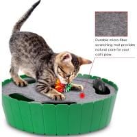Pawaboo Juguete Escondido Electrónico para Gato, Imita la Escena Real del Gatito y el Ratón con Interruptor de Control - Verde - details 6