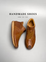 Botas casuales de caña media de gama alta, zapatos deportivos de piel de vaca de cuero genuino para hombres - details 6