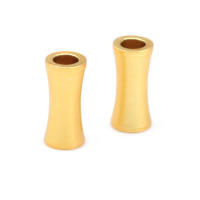 Cuentas de Pulsera de Brasso Dorado Mate Forma de Cilindro Ideal para Hacer Joyería DIY - details 23