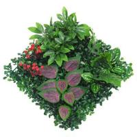 Panel de pared de plantas artificiales DIY, hoja de planta de arce de simulación realista duradera, alfombra de eucalipto Artificial verde de 25x25cm - details 9
