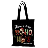 Bolso de Lona Ecológico Regalo de Año Nuevo para Hombres y Mujeres Bolso de Mano con Patrón - details 8