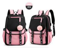 Mochila de escuela secundaria de estilo coreano para adolescentes, mochila de moda en blanco y negro para estudiantes, mochila escolar, bonita bolsa de libros - details 17