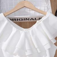 Vestido de princesa sin mangas para niña, vestido de esponja de color sólido, cinturón estable, casual, fiesta de cumpleaños, verano - details 3