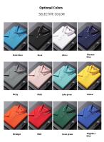 Clásico de los hombres Polo Casual de negocios de gran tamaño Polo de verano Tops de manga corta Camiseta - details 6