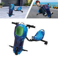 Scooter eléctrico de 3 velocidades para niños, triciclo eléctrico estrellado 10-20 km/6,21-12,43 millas/h azul para niños mayores de 5 años - details 0