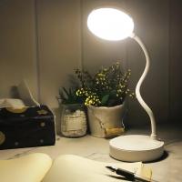 Lámpara de mesa con enchufe USB, lámpara de escritorio recargable, cama, lectura, libro, luz nocturna, LED, 3 modos de atenuación, protección ocular, lámpara de noche - details 5