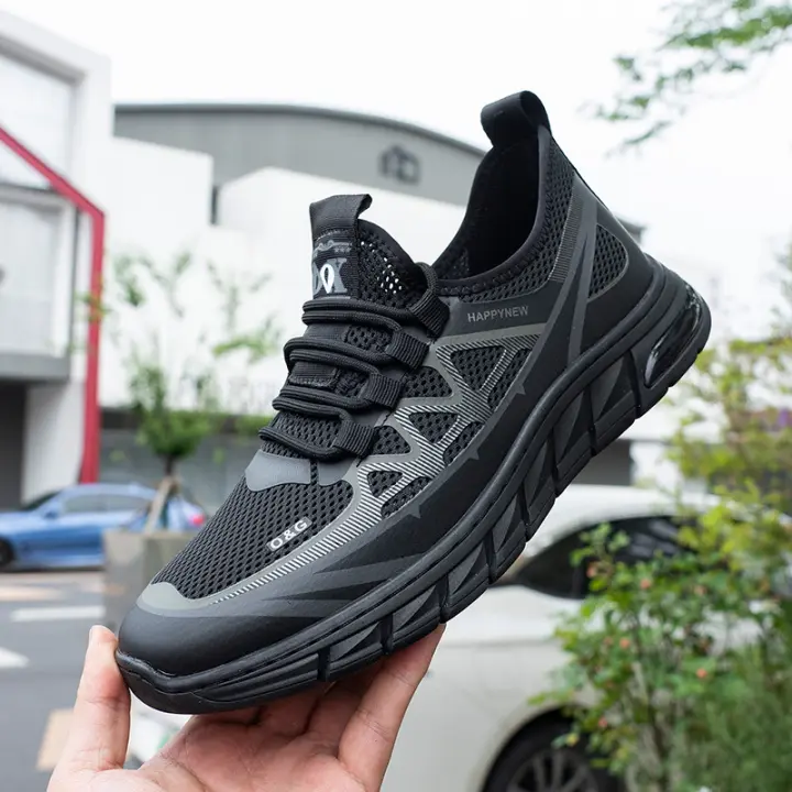 Zapatillas de Malla Transpirable para Hombres en Verano Versátiles Zapatillas Deportivas para Correr y Conducir Casual - 1