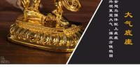Productos étnicos tibetanos, oferta especial, gran pájaro Peng con alas doradas, adorno de aleación para el hogar, estatua de Buda de la suerte - details 4