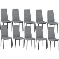 Sillas de Comedor Juego de 4 Sillas de Metal para Cocina, Silla de Mesa Comoda Silla con Asiento Tapizado, Negro - details 102
