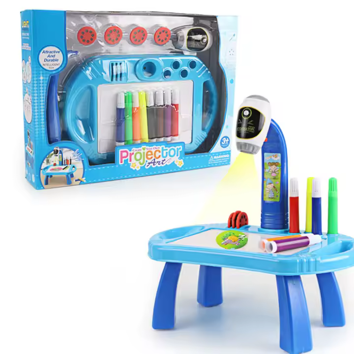 Proyector de pintura para niños, 1 piezas, aprendizaje educativo, dibujo, mesa de escritura, regalo - 1