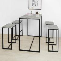 OGT15-WN Conjunto Mesa Alta de Bar y 4 Taburetes Muebles Bar Comedor ES (OGT15-WN) - details 11