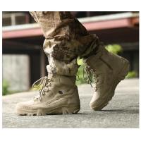 Botas tácticas para hombre Forro de cuero con suela de goma resistente al desgaste - details 8