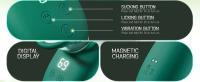 Vibrador de 3 en 1 Masajeador de Punto G, Estimulador de Clítoris, Sucionador de Pezón - details 7