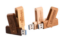 Unidades flash USB 3.0 de madera giratorias 128 GB Regalos de boda creativos Memoria USB 64 GB Pendrive de madera de arce 32 GB Dispositivos de almacenamiento USB3.0 16 GB Almacenamiento externo de alta calidad 8 GB Disco U resistente al agua 4 GB - details 6