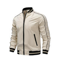 Chaqueta Bomber de Moda para Hombres Ajuste Delgado, Cierre de Cremallera, Lining de Polyester, Primavera Otoño, Viste Tu Estilo Casual - details 5