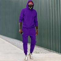 Sudadera con capucha para hombre Ropa deportiva europea y americana Casual Colores sólidos - details 5