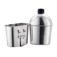 Juego de botellas de agua de acero inoxidable para acampar al aire libre, supervivencia en la naturaleza y mucho más. - details 2