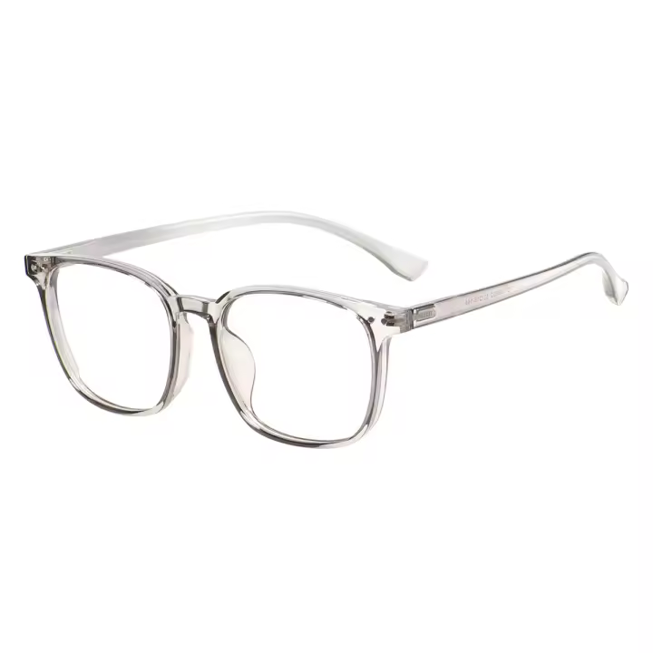 Gafas cuadradas ligeras TR90 para hombre y mujer, lentes graduadas transparentes con borde completo, montura para lentes ópticas - 1