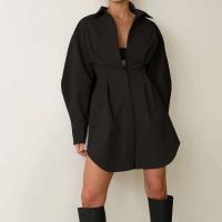 Vestido Elegante de Manga Larga y Ajustado Estilo Sencillo para Mujeres de Oficina Tono Primaveral - details 10