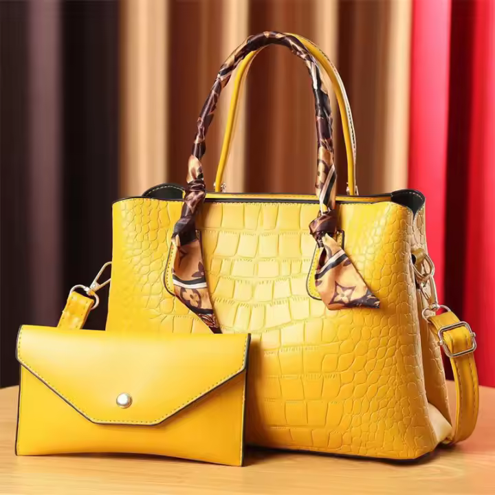 Nuevo bolso texturizado de alta capacidad para madre e hijo, bolso de hombro con estampado de tonos emboed y bolso cruzado portátil para mujer - 1