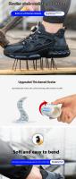 Zapatos de Trabajo Seguros y Cómodos Zapatillas Deportivas de Cuero Transpirable para Hombres - details 2