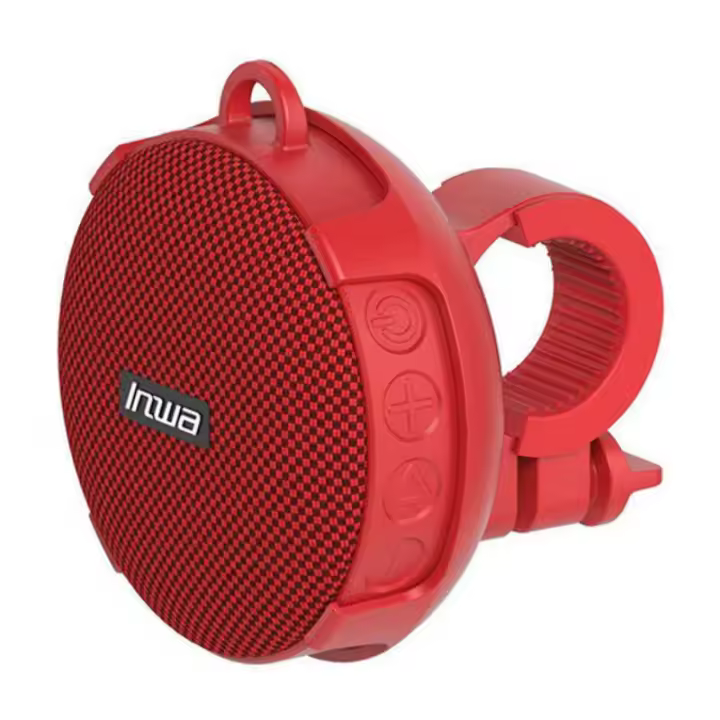 Altavoz Bluetooth para Bicicleta IPX7 - Altavoz Portátil Impermeable con Soporte, Micrófono Integrado, Estéreo, Tarjeta TF/AUX, 5W de Potencia - Ideal para Senderismo, Ducha y Piscina - 1