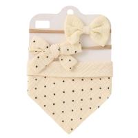 Set de Diadema de Alimentación de Bebé de Muselina de Algodón 3 piezas: Toalla de Saliva con Estampado Triangular, Diadema de Tie Neonatal, Pañuelo de Alimentación de Bebé - details 13
