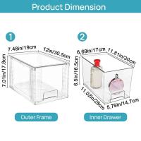 Almacenamiento de Cosméticos Desmontable Conos Transparentes Montables con Mango a Prueba de Olores - details 0