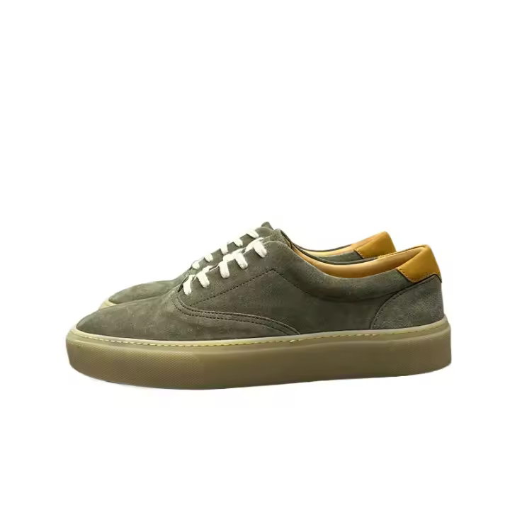 Nuevos zapatos de tablero hechos a mano de cuero de vaca de primera capa simple - 1