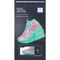 Zapatillas De Baloncesto Para Hombres Y Mujeres Antideslizantes Superficie De Malla Absorbente Transpirables Zapatos Deportivos De Moda Alta Top Para Estudiantes - details 4