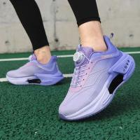Zapatos para correr con hebilla giratoria para hombre, zapatillas gruesas a la moda para mujer, calzado para correr con parte inferior gruesa Unisex, calzado sin cordones para exteriores para niños - details 33