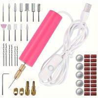 Mini Taladro USB, Herramienta de Mano Ligera para Manualidades, Taladro Mini para Manualidades sin Batería, Cortar, Moler, Tallar, Pulir, Regalo Diario - details 2