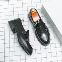 Zapatos Formales para Hombres Estilo Inglés Elegante Tacón Bajo PU Doble Hebilla Talla Grande 38-46 - details 2